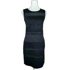 Simply Vera Wang Black Sleeveless Tiered Body Con Dress Petite XS